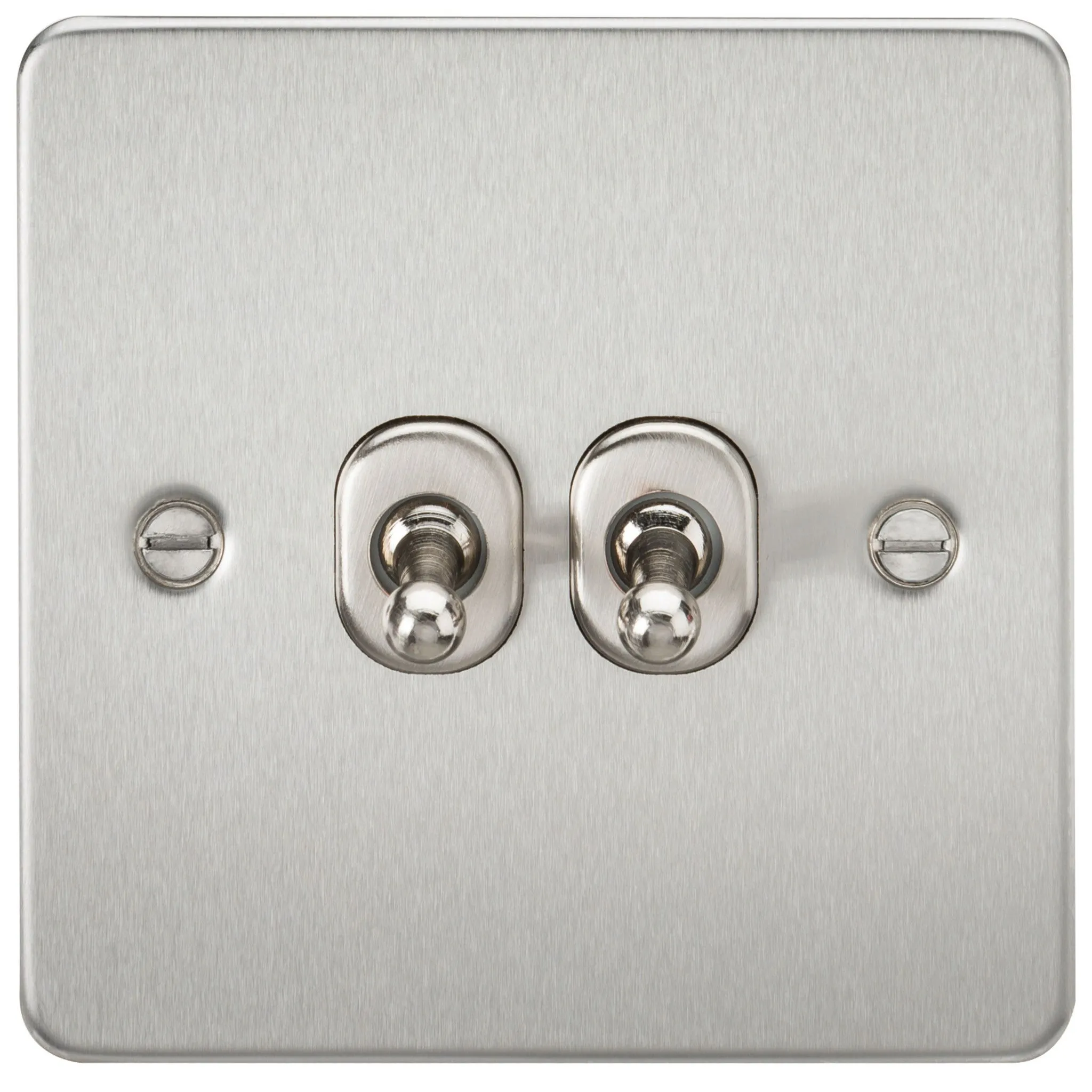 10A 2G Flat Plate 2-Way Toggle Switch