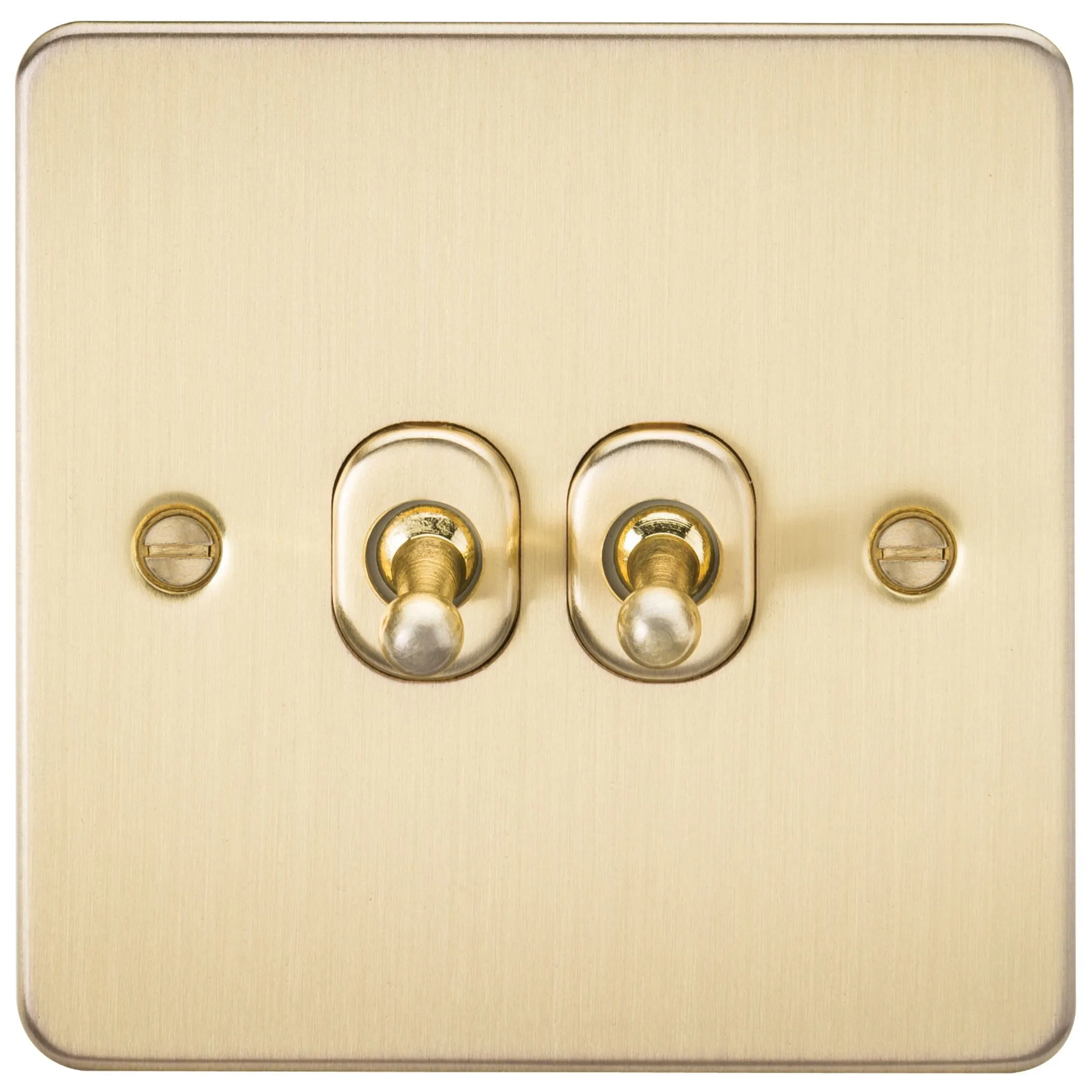 10A 2G Flat Plate 2-Way Toggle Switch