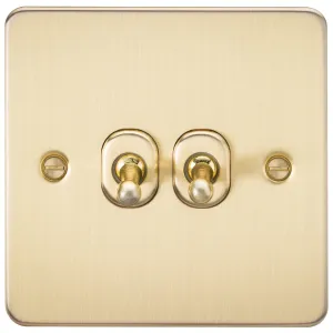 10A 2G Flat Plate 2-Way Toggle Switch