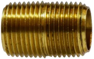 1/2" X Close Yellow Brass Nipple Fitting QTY 5