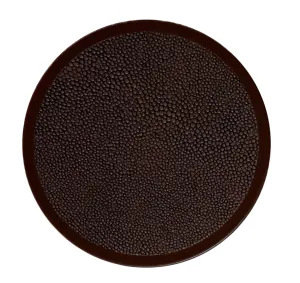 Anthracite Faux Shagreen Coasters - set of 4