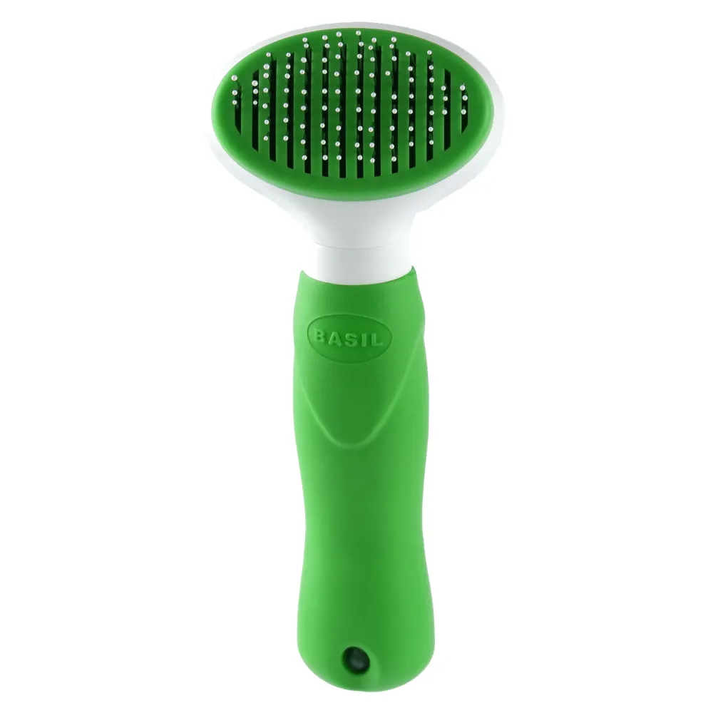 Basil Auto Slicker Brush for Dogs and Cats