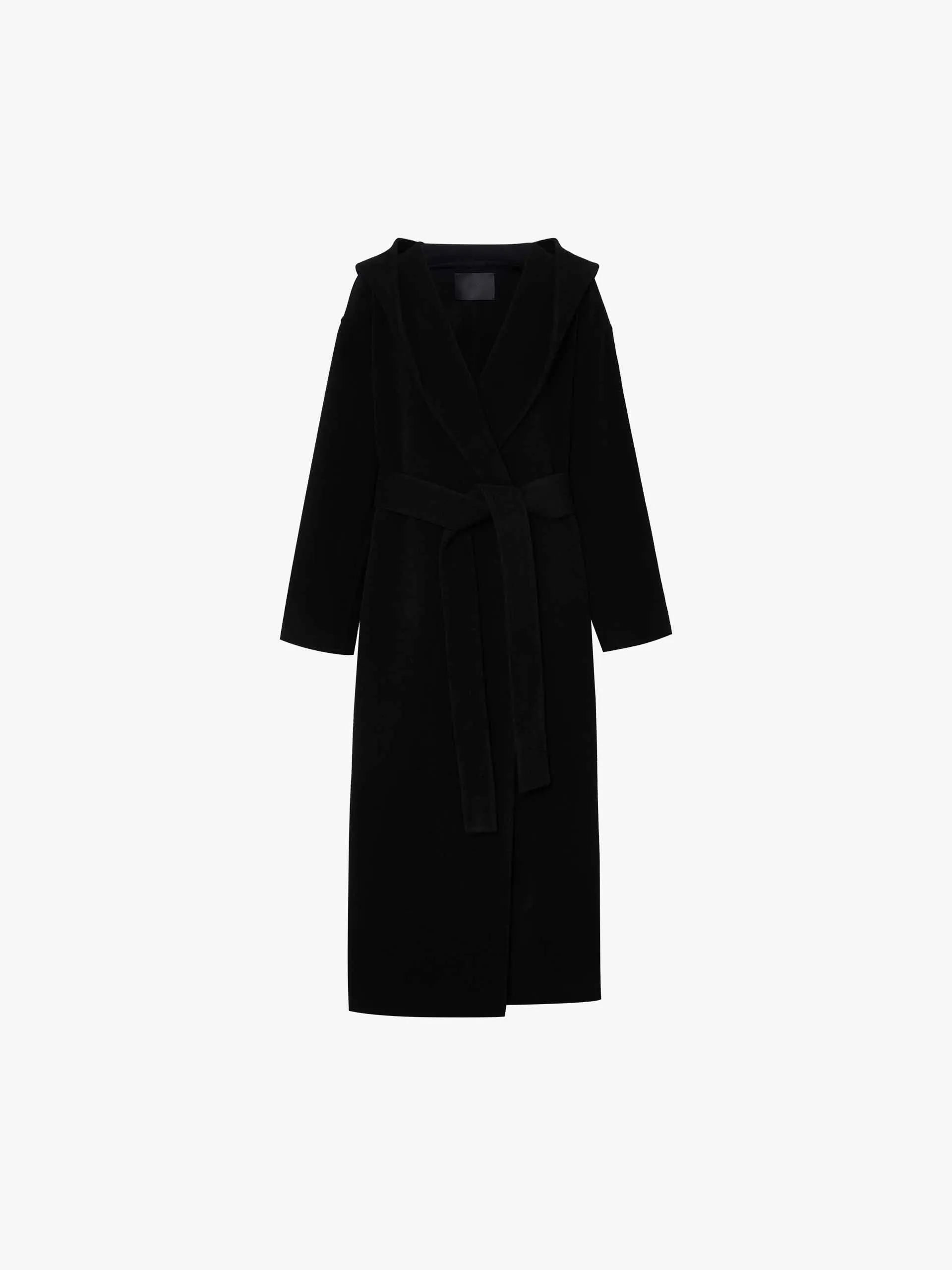 Belted Wool Long Coat