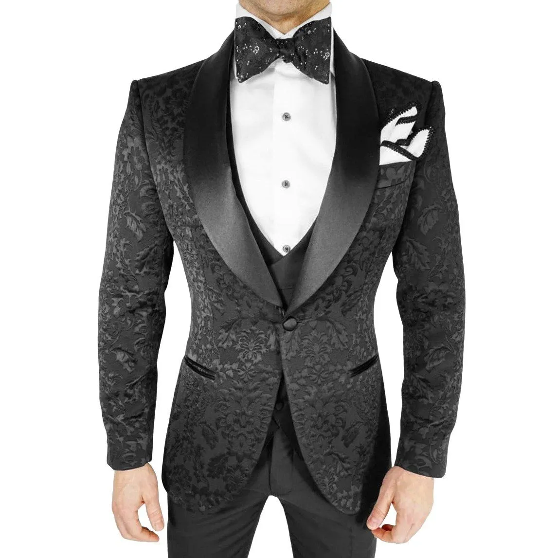 Black Fiore Dinner Jacket