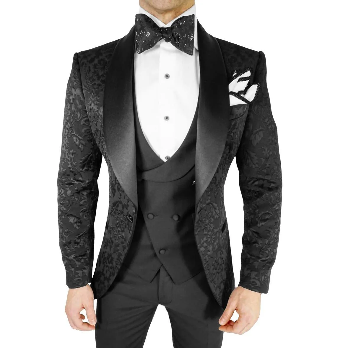 Black Fiore Dinner Jacket