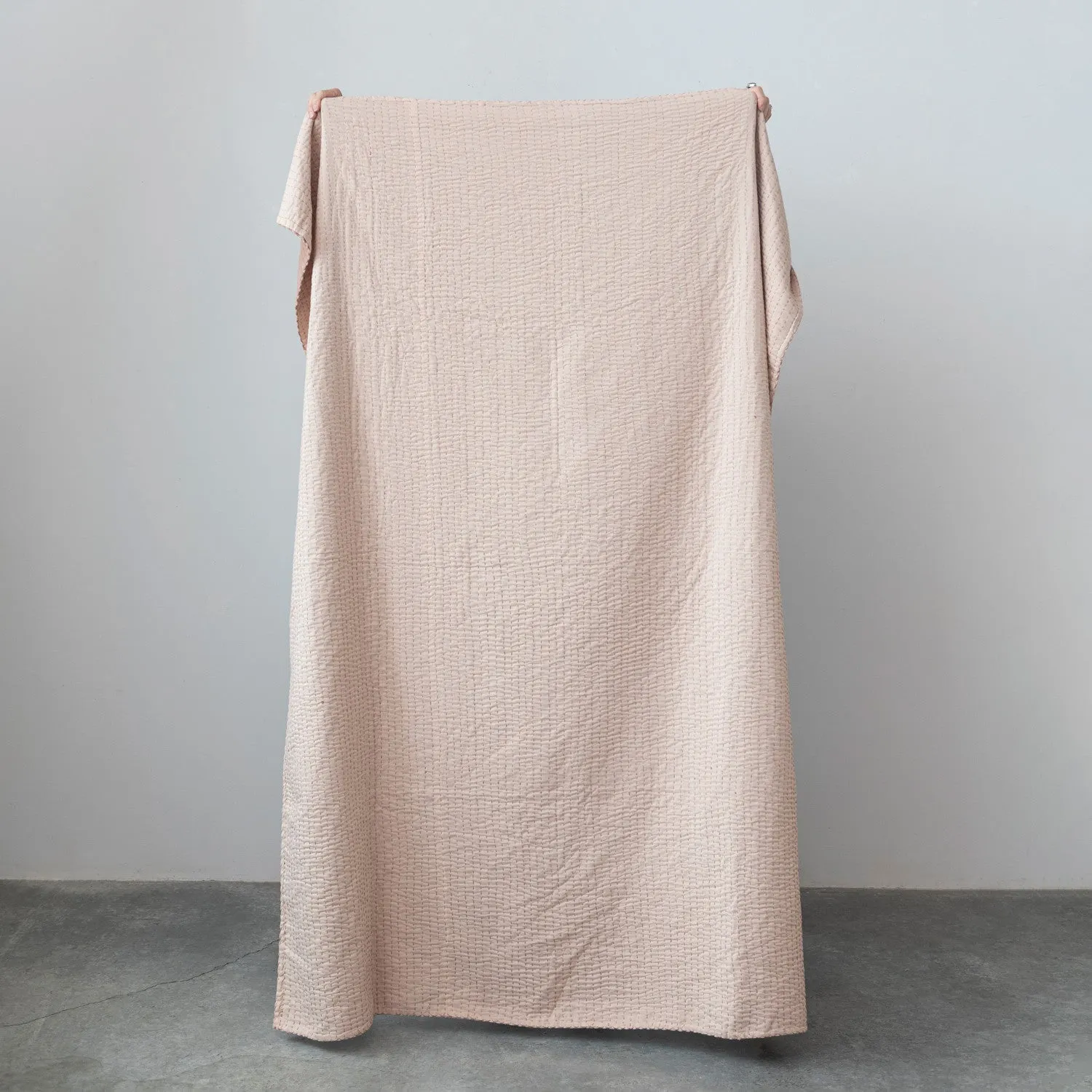 Blush Velvet Throw