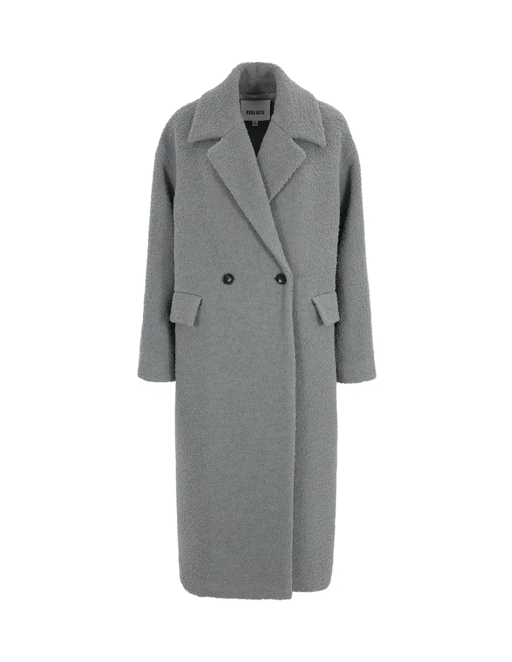 BORA AKSU Elegant Lapel Loose Fit Wool Coat