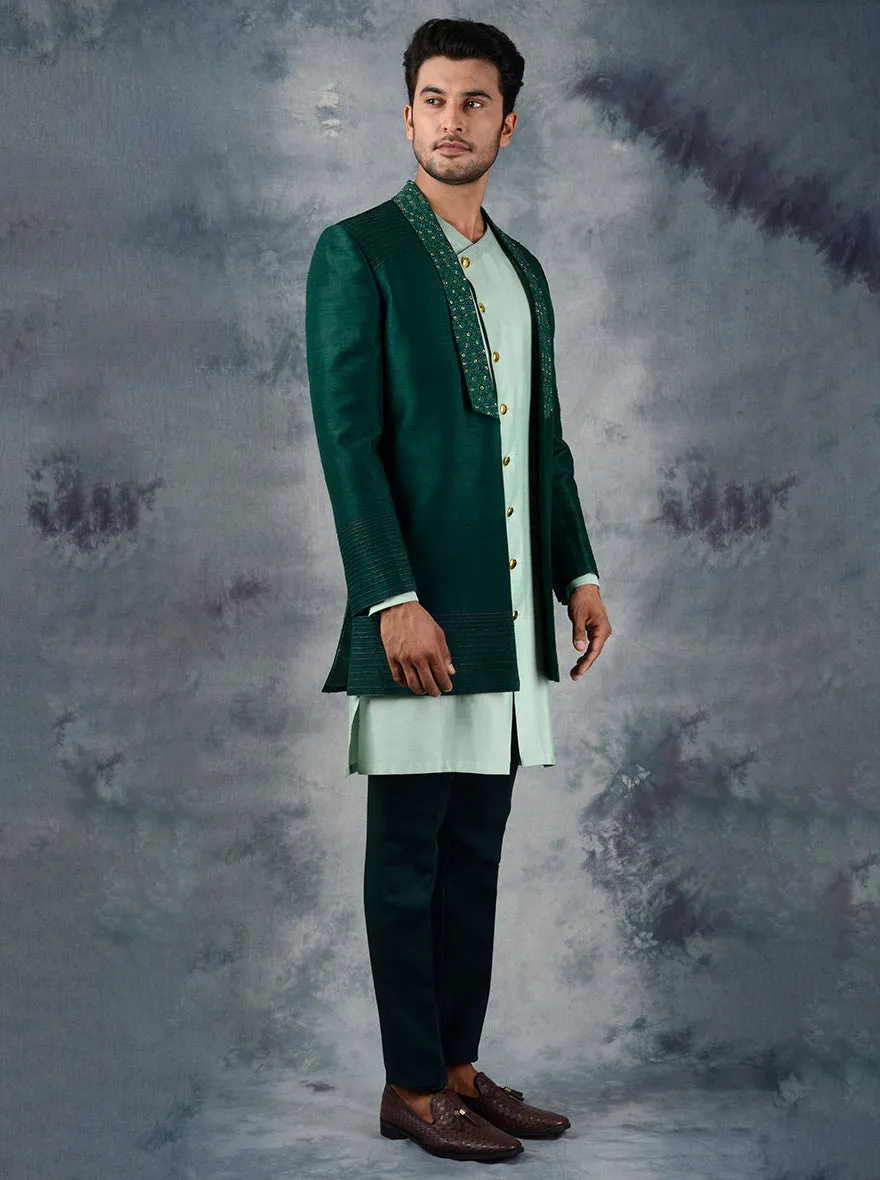 Bottle Green Jodhpuri Suit | Siddhesh Chauhan