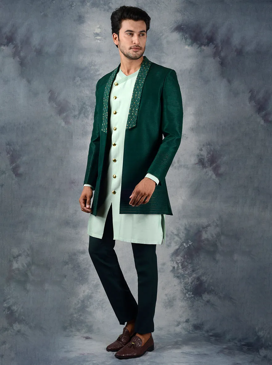 Bottle Green Jodhpuri Suit | Siddhesh Chauhan