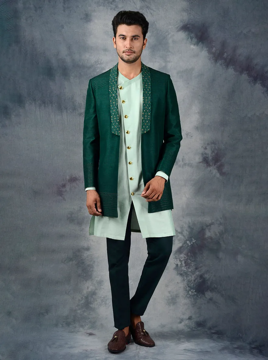 Bottle Green Jodhpuri Suit | Siddhesh Chauhan