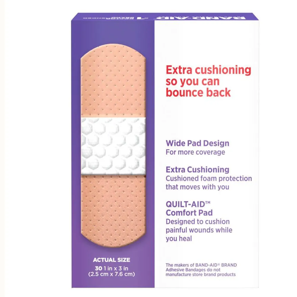 CUSHION-CARE SPORT STRIP Water-Resistant Adhesive Cushioned Bandages