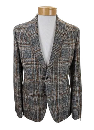 Digel Kristo Plaid Slim Fit Jersey Sport Coat