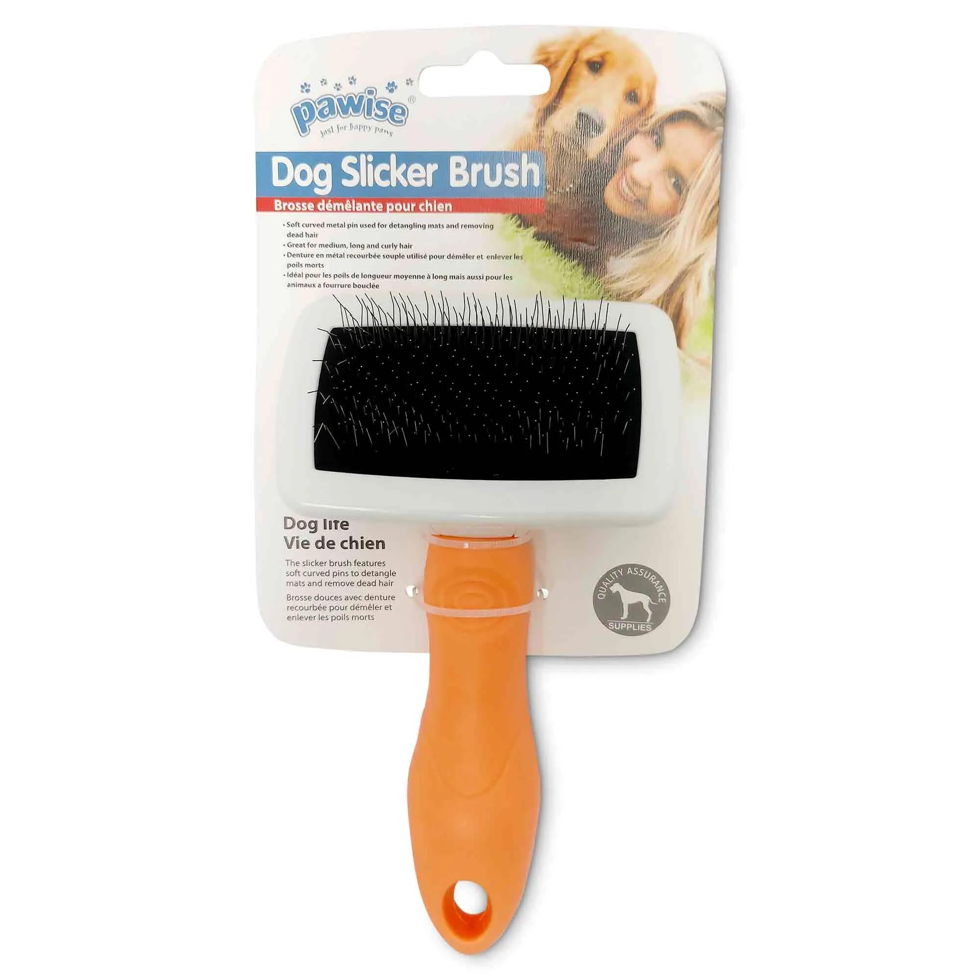 Dog Slicker Brush Small Cat Pet Undercoat Detangling Long Hair Grooming Pawise