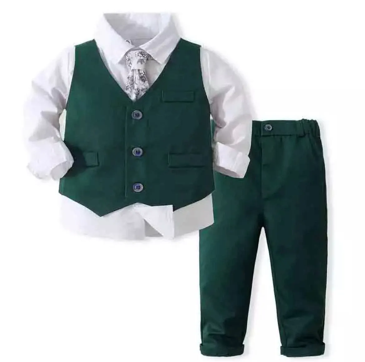 Gatsby Suit - Green & White