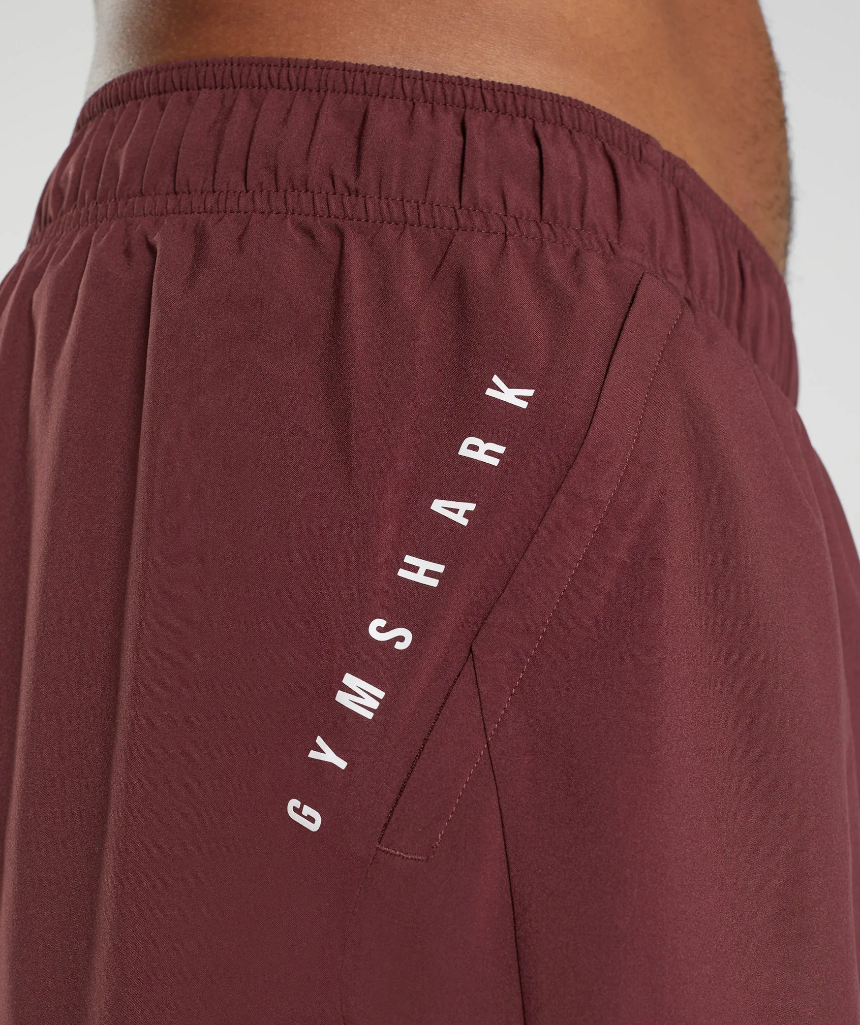 Gymshark Sport 7" 2 In 1 Shorts - Baked Maroon/Salsa Red