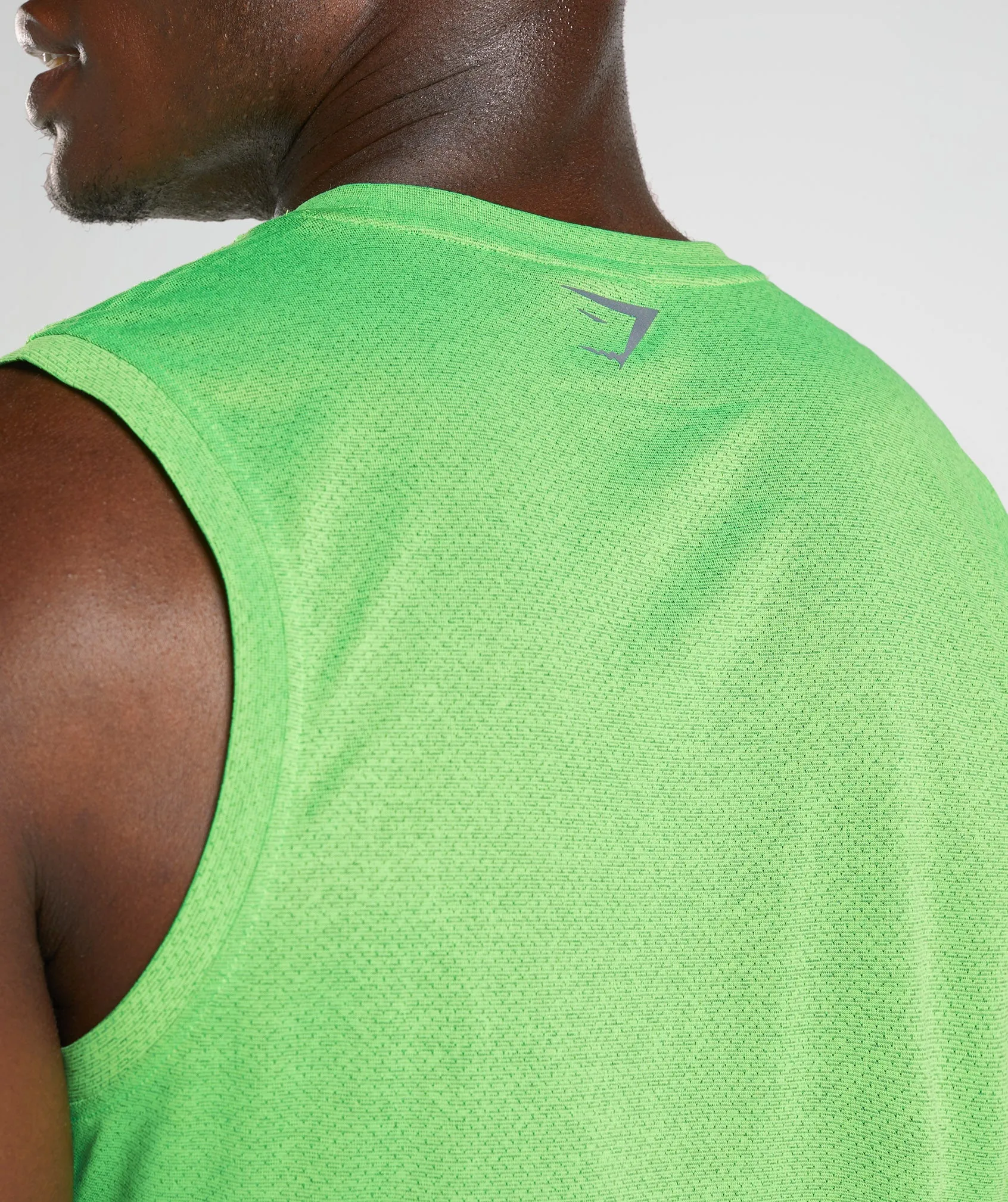 Gymshark Sport Tank - Fluo Lime/Black Marl