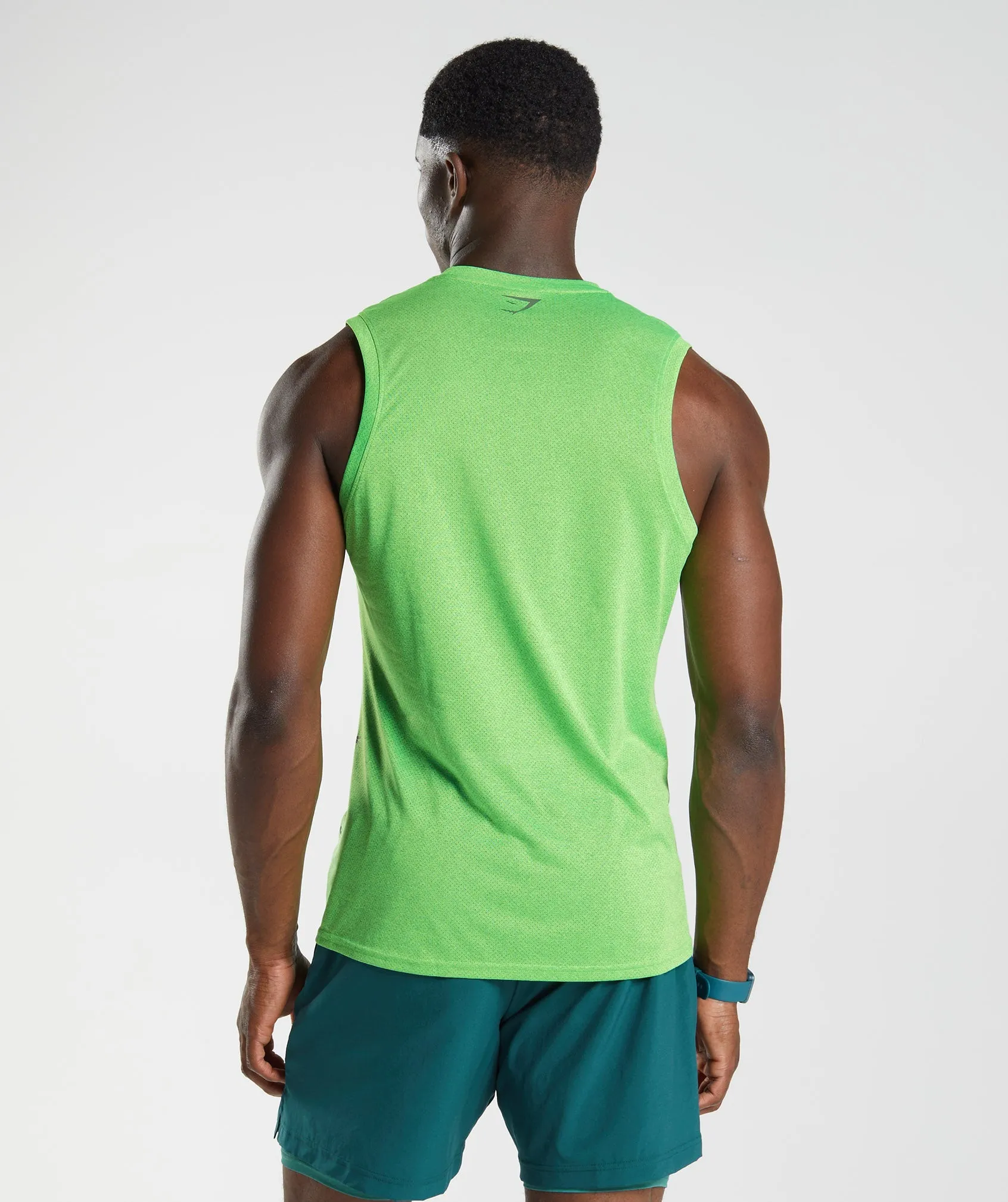 Gymshark Sport Tank - Fluo Lime/Black Marl