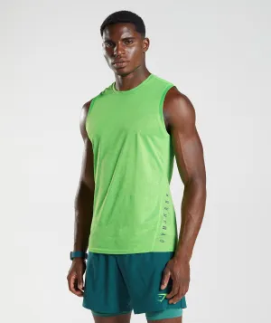 Gymshark Sport Tank - Fluo Lime/Black Marl