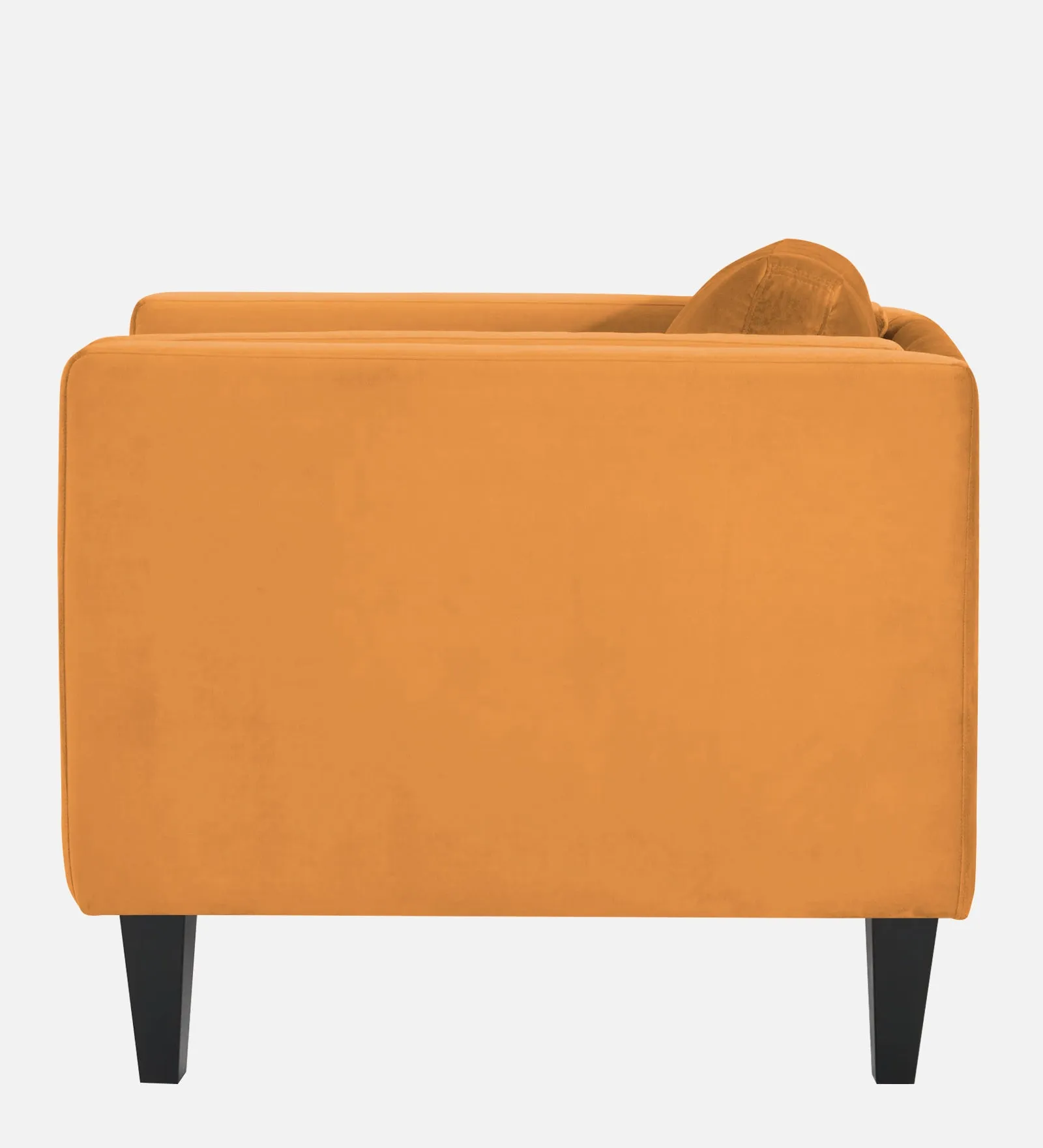 Jasper Velvet 1 Seater Sofa in Tangerine orange Colour