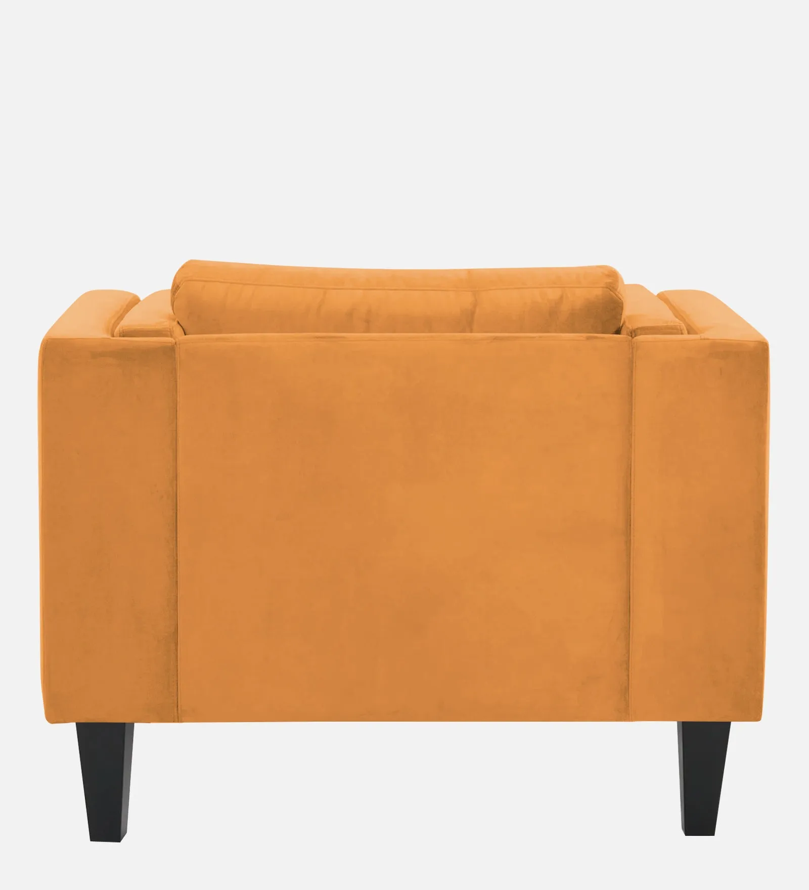 Jasper Velvet 1 Seater Sofa in Tangerine orange Colour