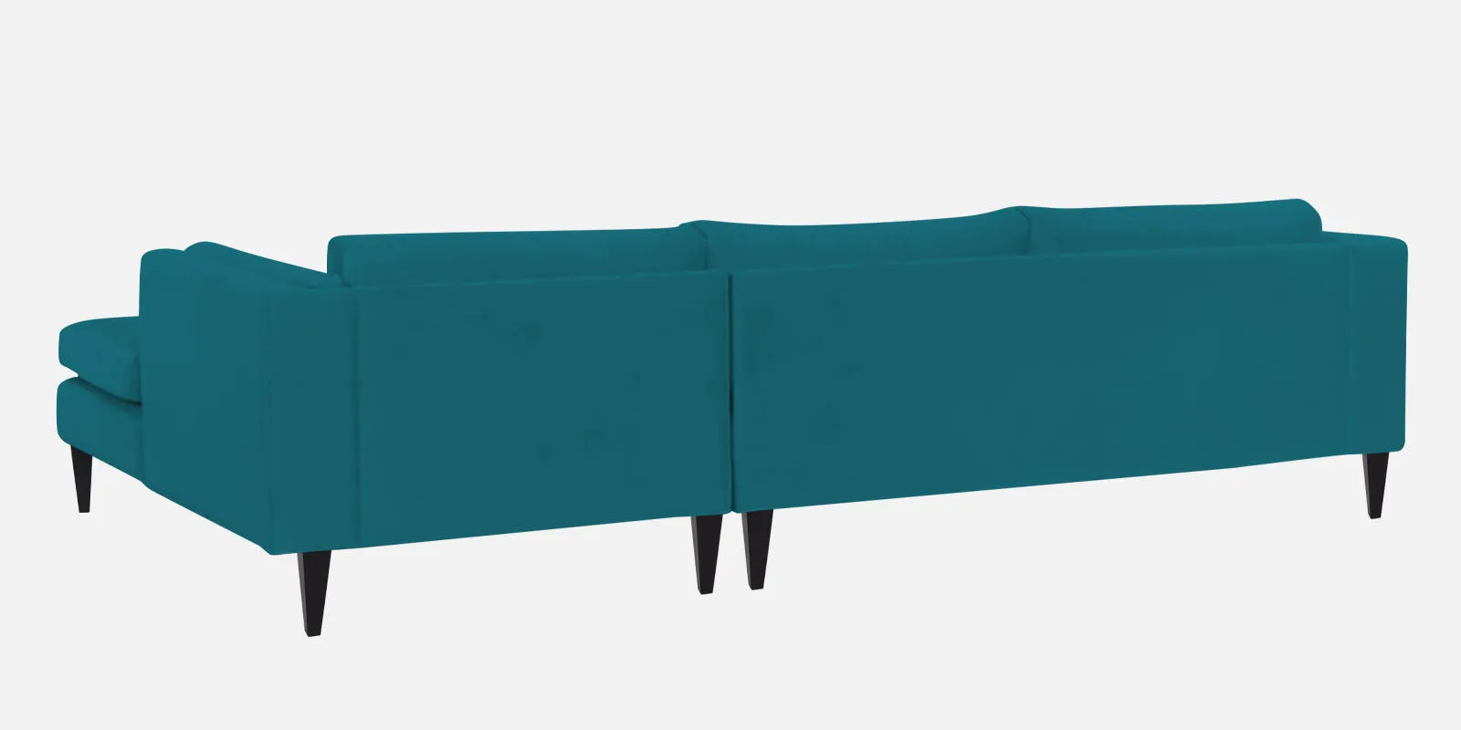 Jasper Velvet RHS Sectional Sofa (3 Lounger) in Pine green Colour