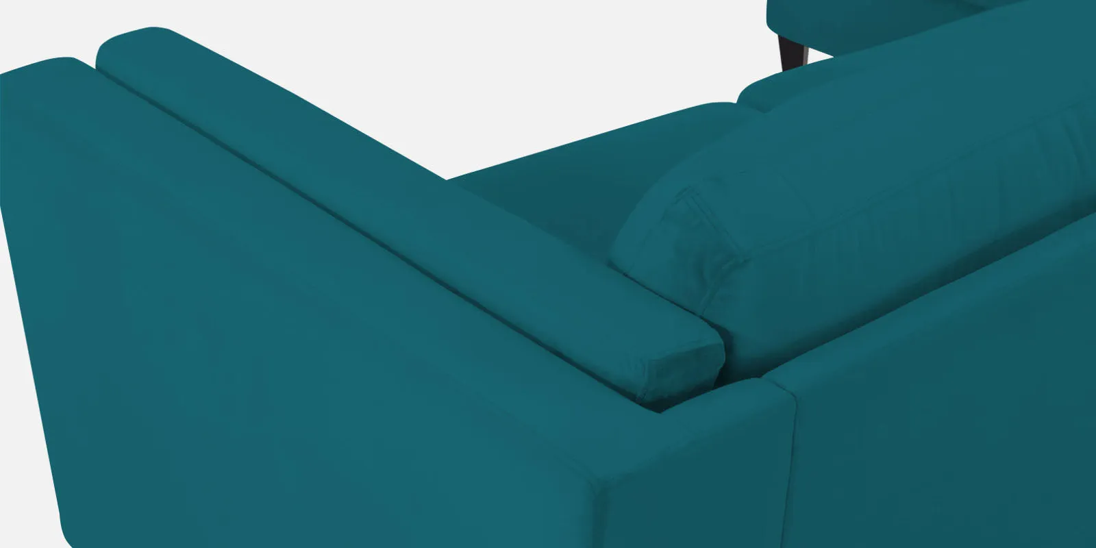 Jasper Velvet RHS Sectional Sofa (3 Lounger) in Pine green Colour