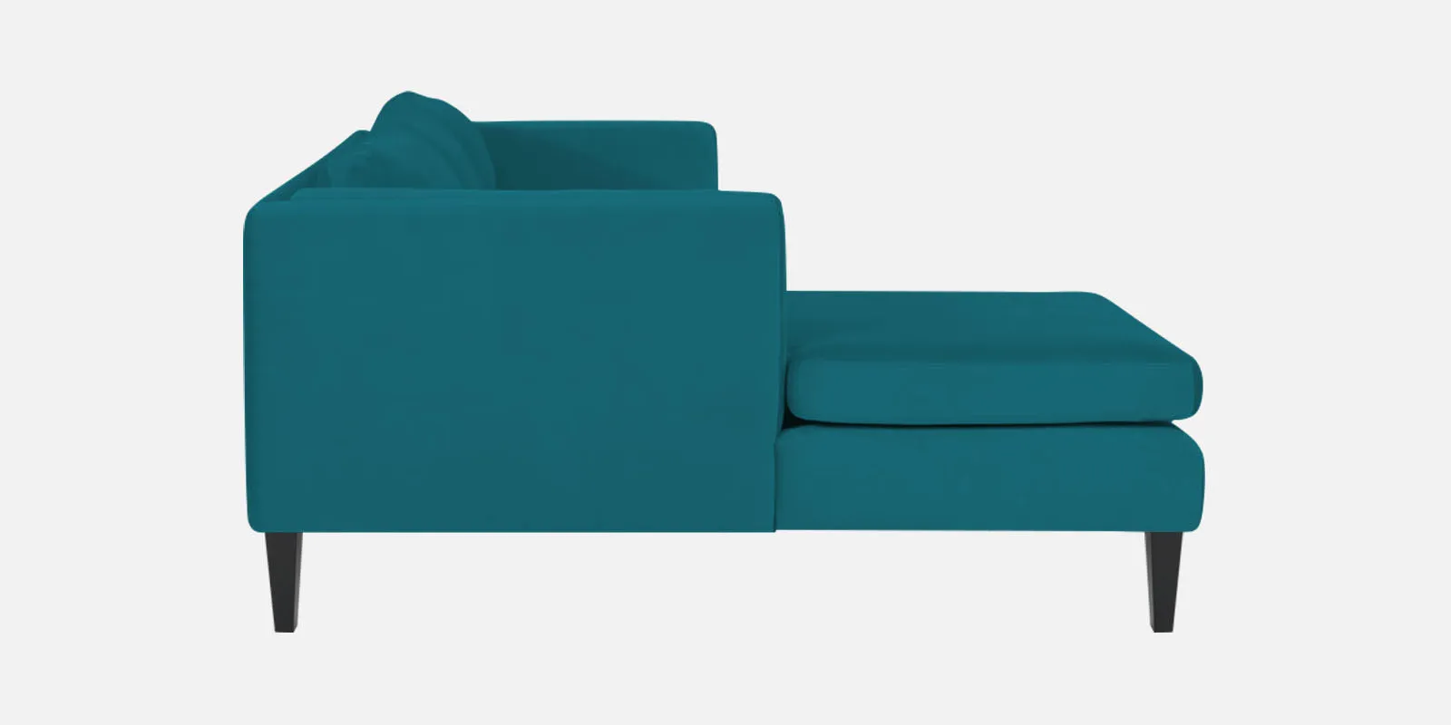 Jasper Velvet RHS Sectional Sofa (3 Lounger) in Pine green Colour