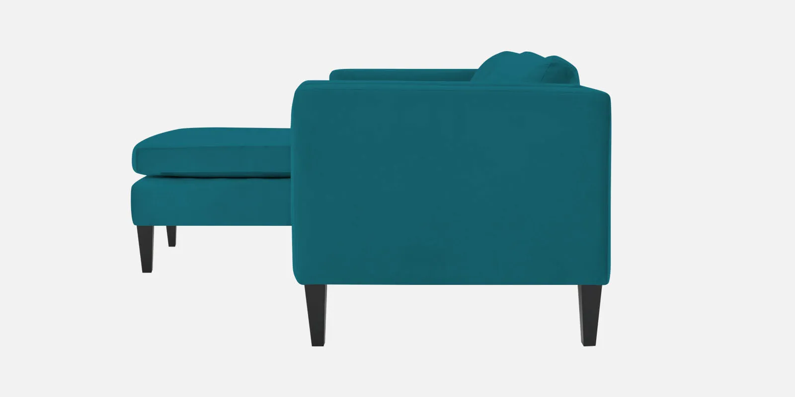 Jasper Velvet RHS Sectional Sofa (3 Lounger) in Pine green Colour