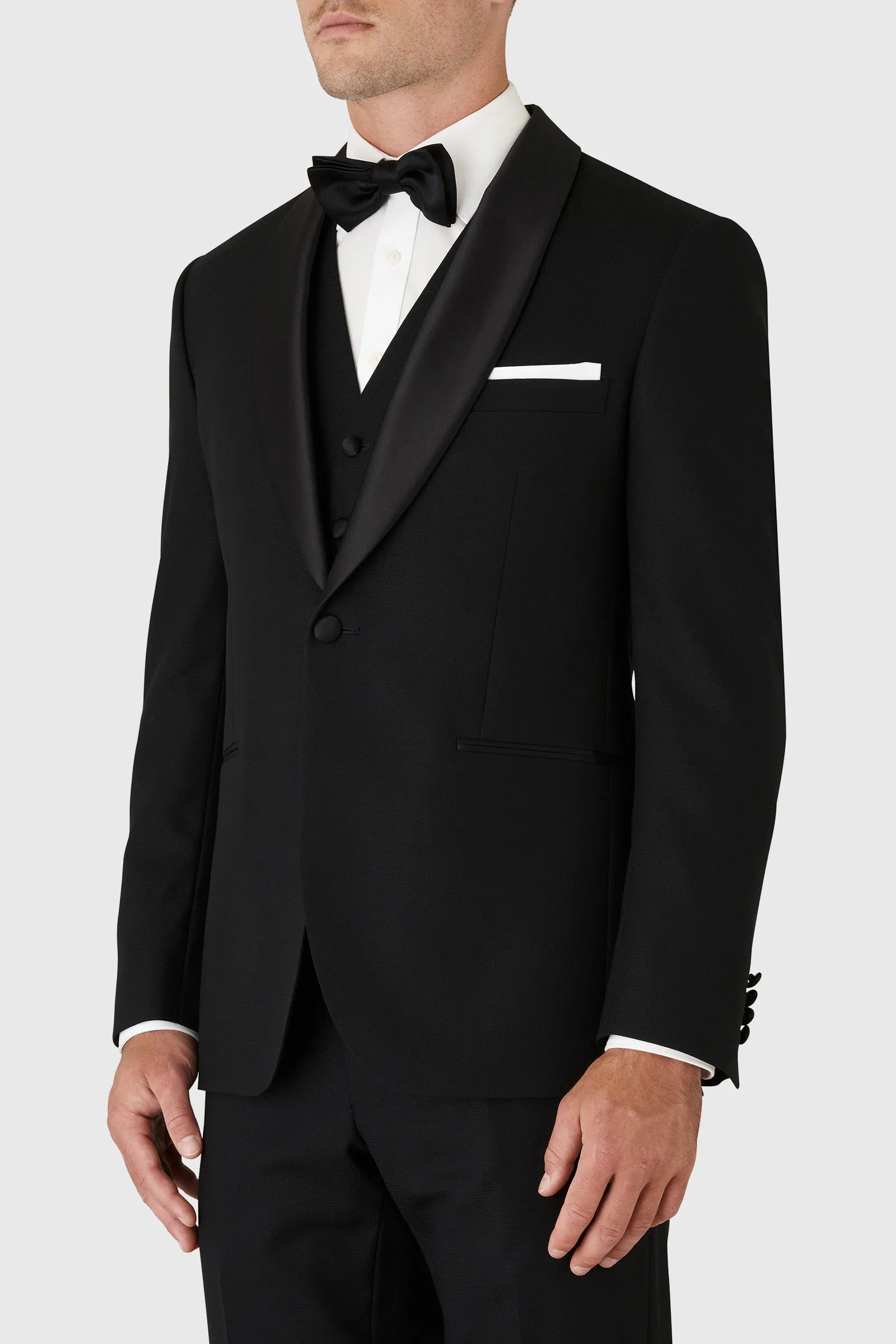 JOE BLACK FCK410 BLACK FORTRESS TUXEDO JACKET