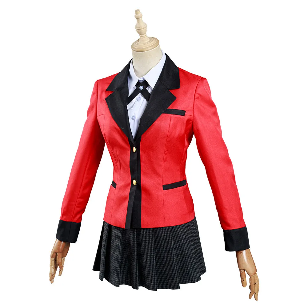 Kakegurui: Compulsive Gambler Yomoduki Runa Shirt Skirt Outfits Halloween Carnival Suit Cosplay Costume