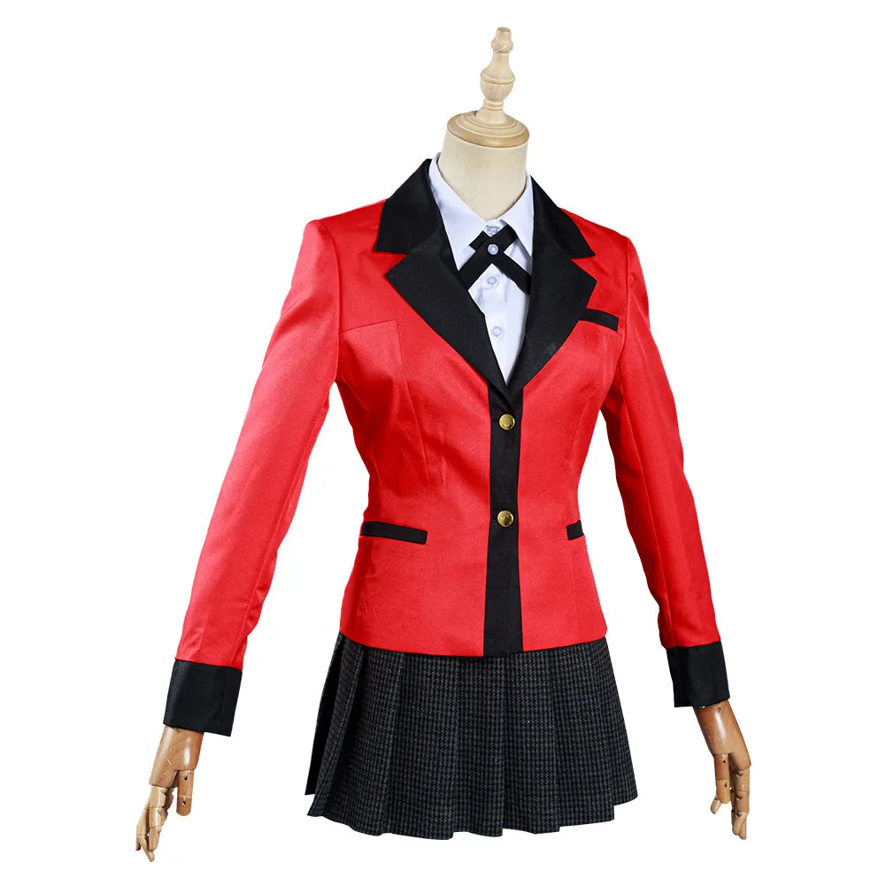 Kakegurui: Compulsive Gambler Yomoduki Runa Shirt Skirt Outfits Halloween Carnival Suit Cosplay Costume