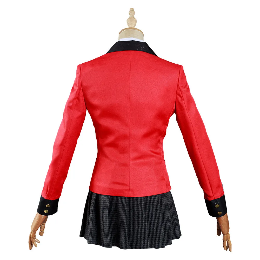 Kakegurui: Compulsive Gambler Yomoduki Runa Shirt Skirt Outfits Halloween Carnival Suit Cosplay Costume