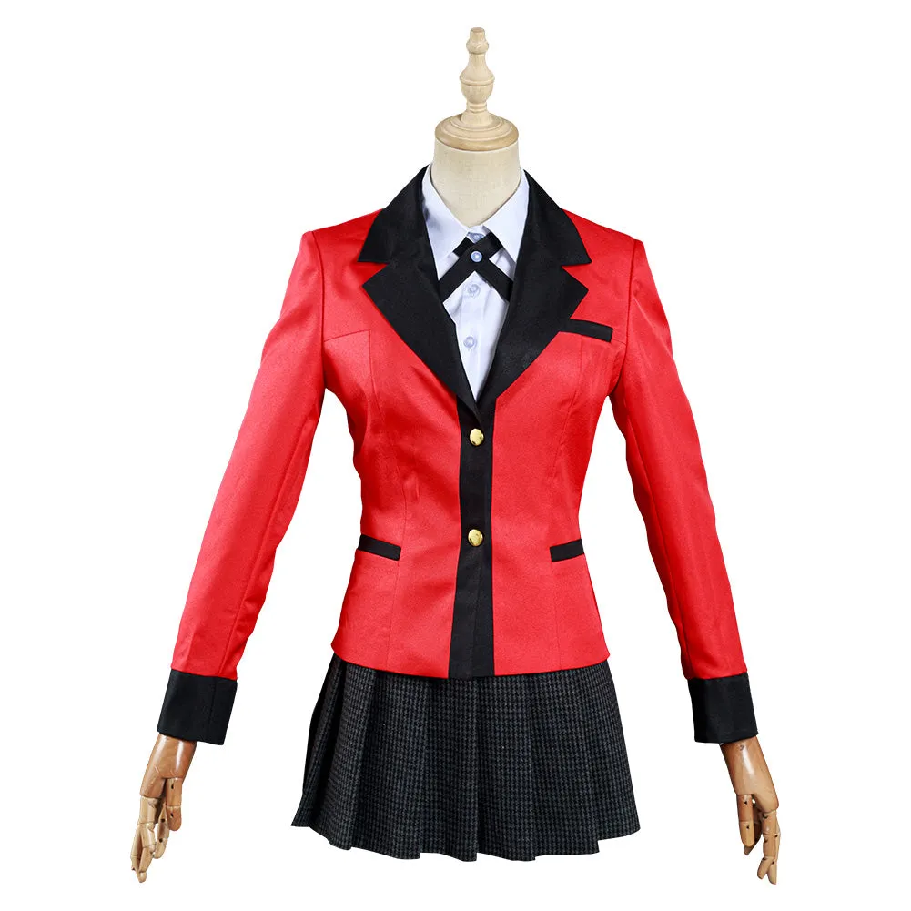 Kakegurui: Compulsive Gambler Yomoduki Runa Shirt Skirt Outfits Halloween Carnival Suit Cosplay Costume