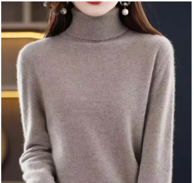 Long Sleeve Cashmere Turtleneck Sweater