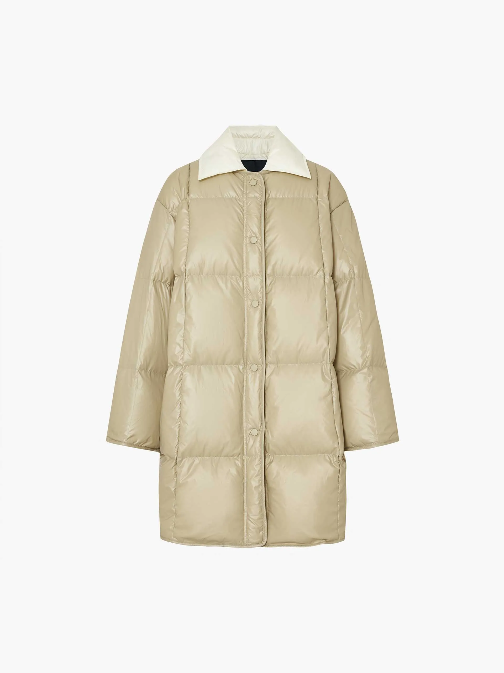 Loose Midi Puffer Coat