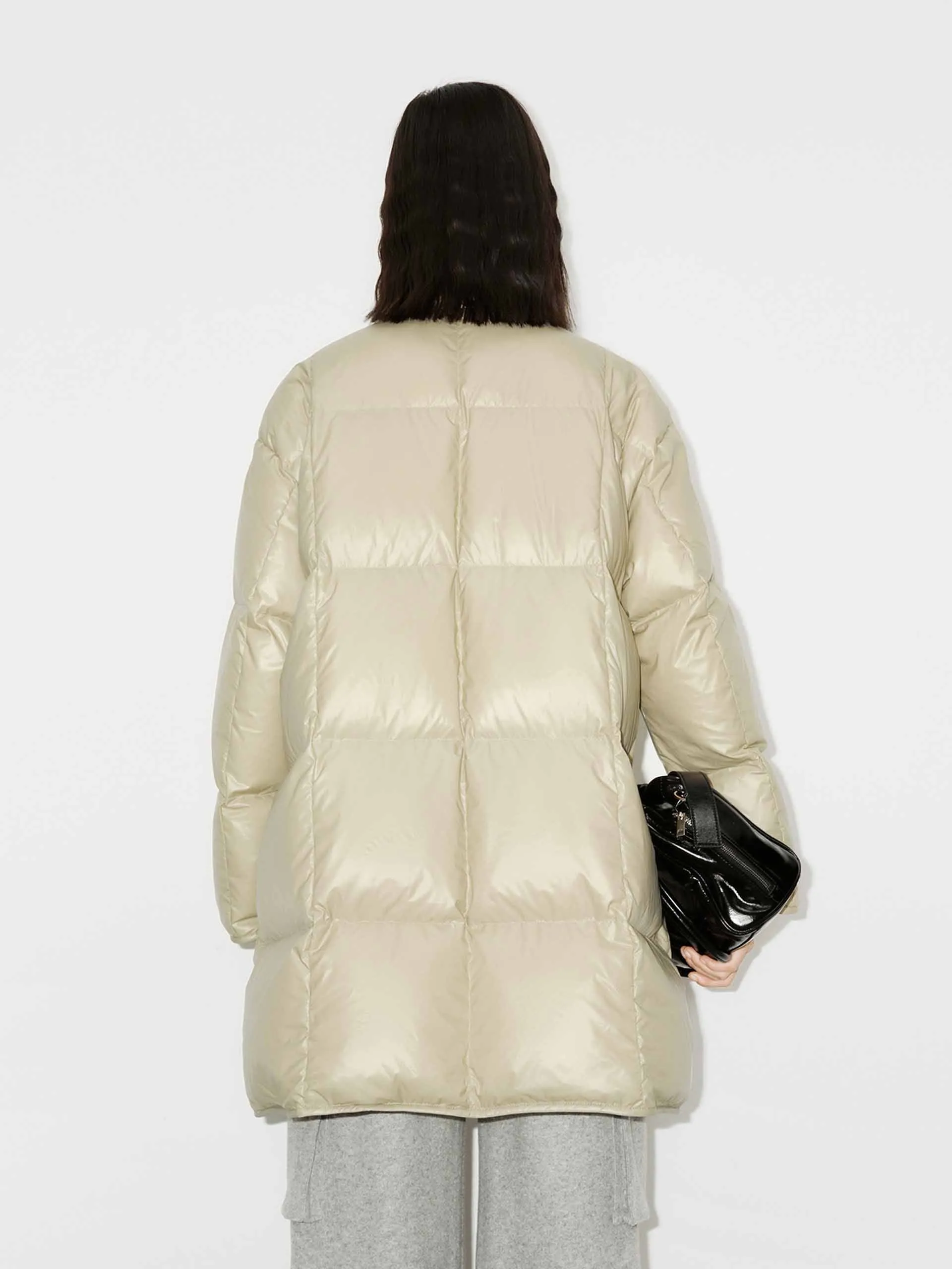 Loose Midi Puffer Coat