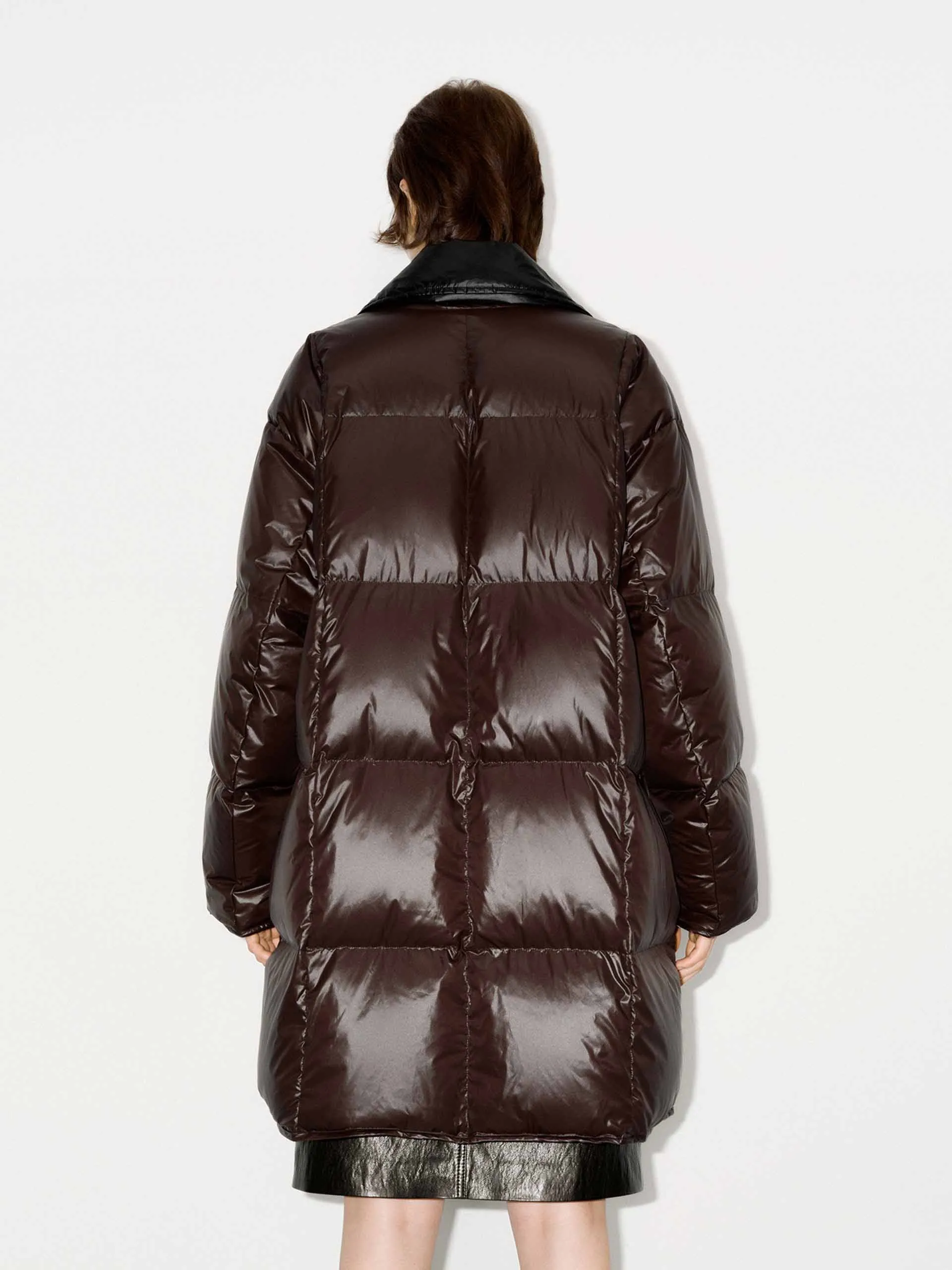 Loose Midi Puffer Coat