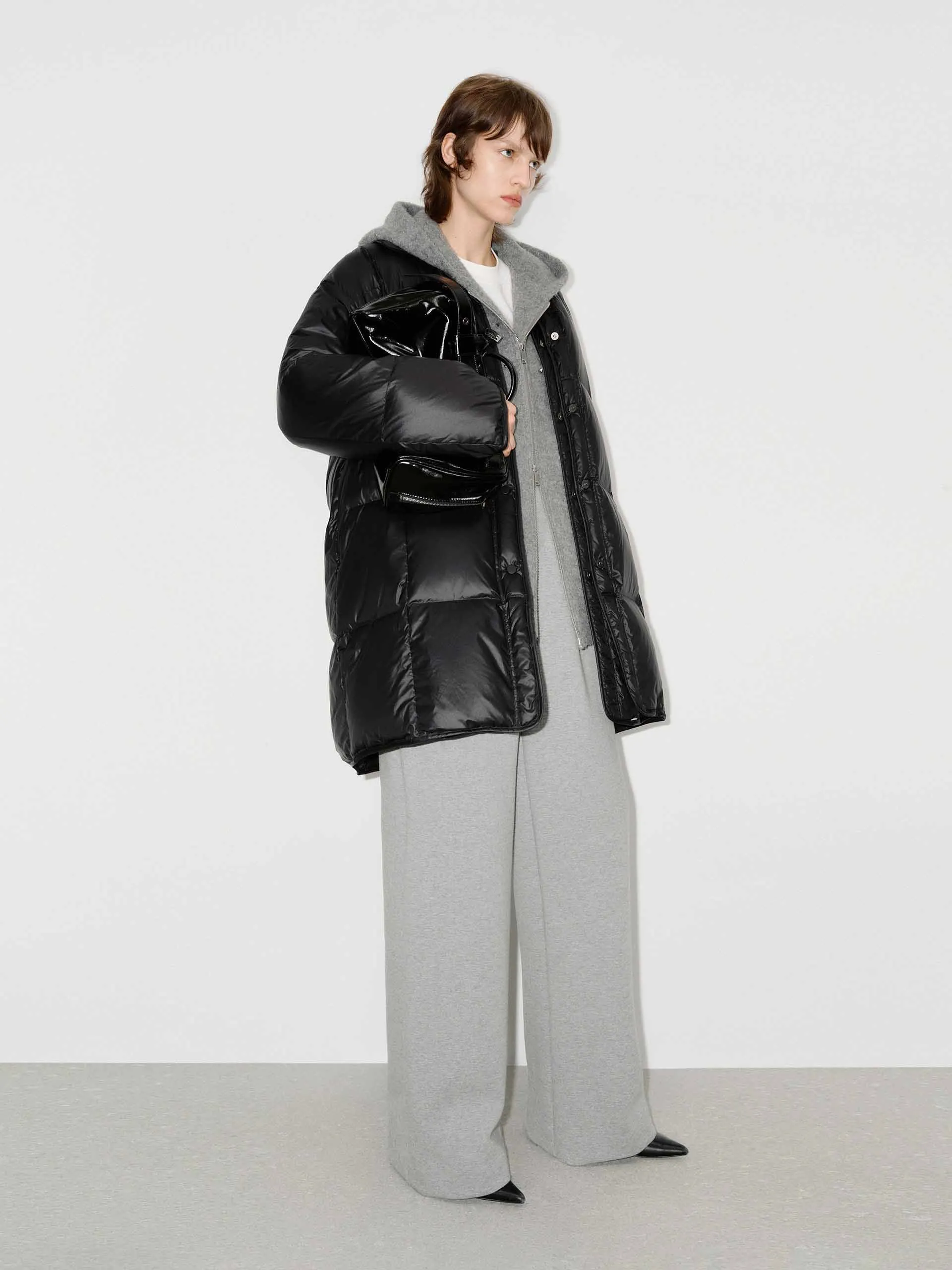 Loose Midi Puffer Coat