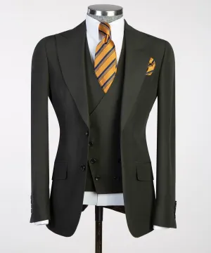 Men’s Classic 3-piece Black Suit