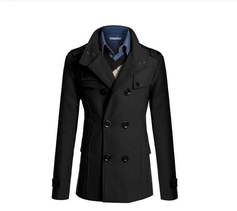 Men's woolen coat