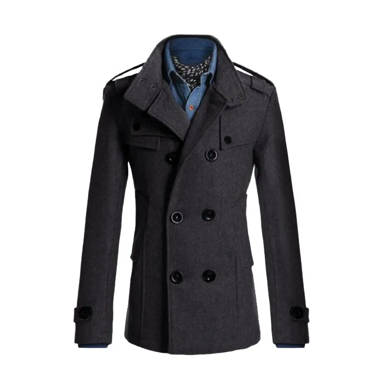 Men's woolen coat