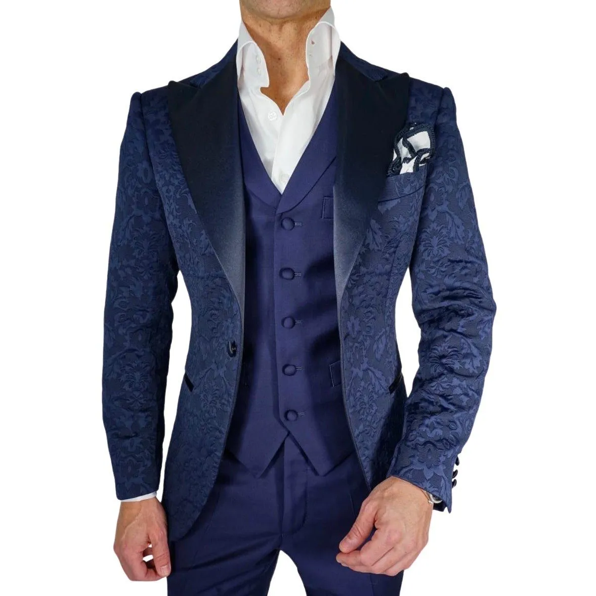 Navy Blue Fiore Jacket