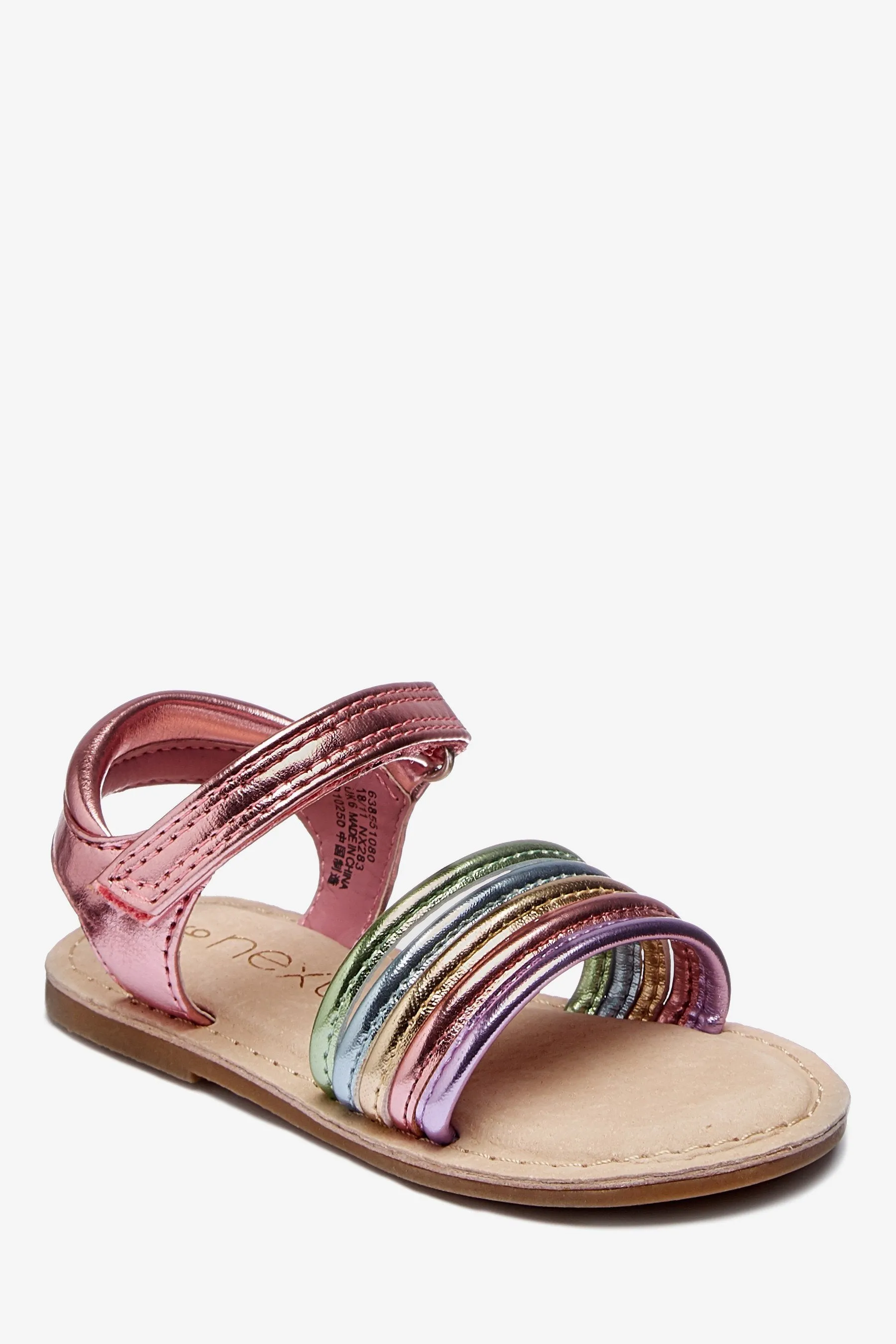 Next Pink Strappy Younger Girls Sandals