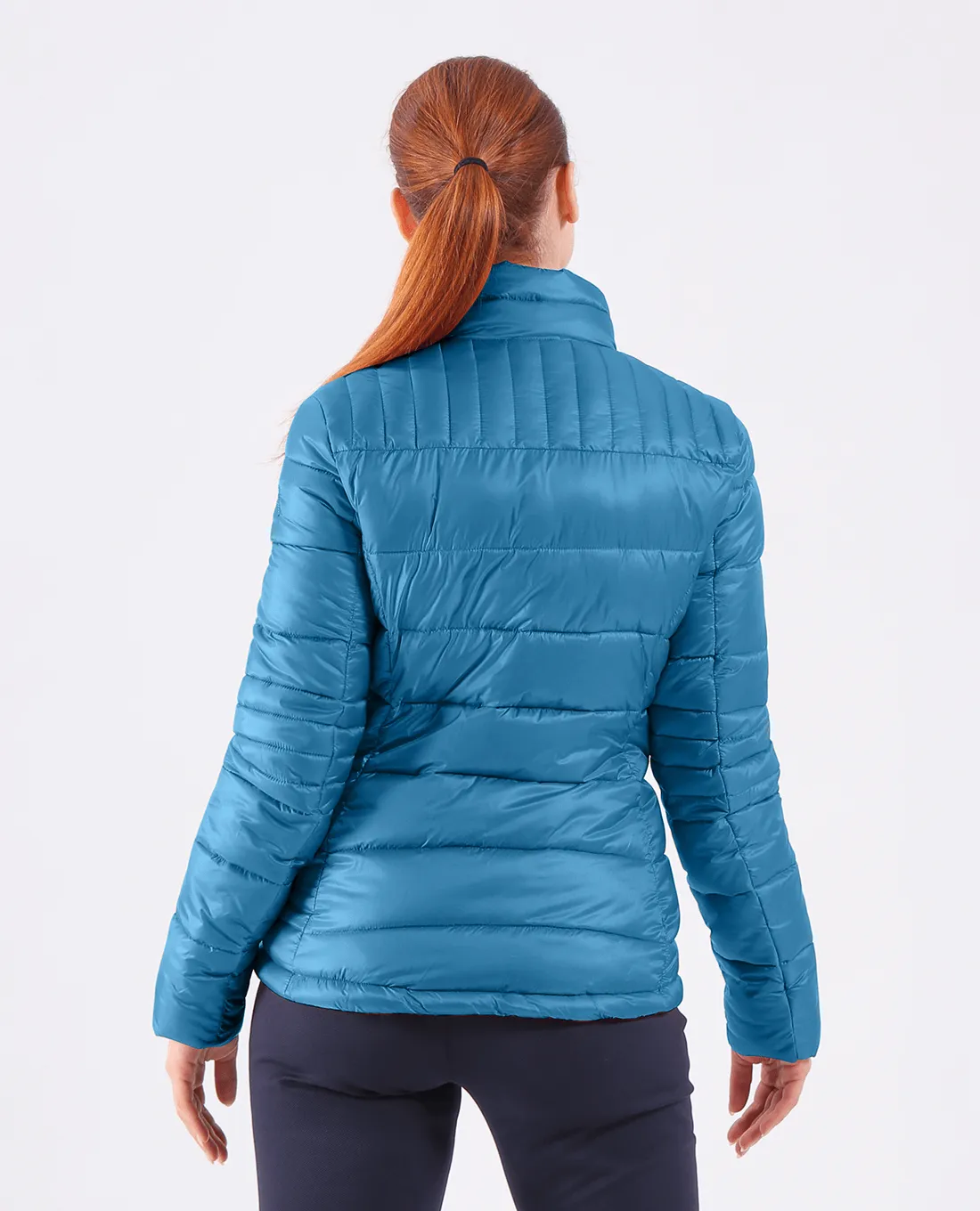 SIZE 8 - CHERVO Marbles Faux Down Jacket Teal