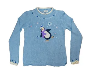 Skating Penguin-Small Christmas Sweater