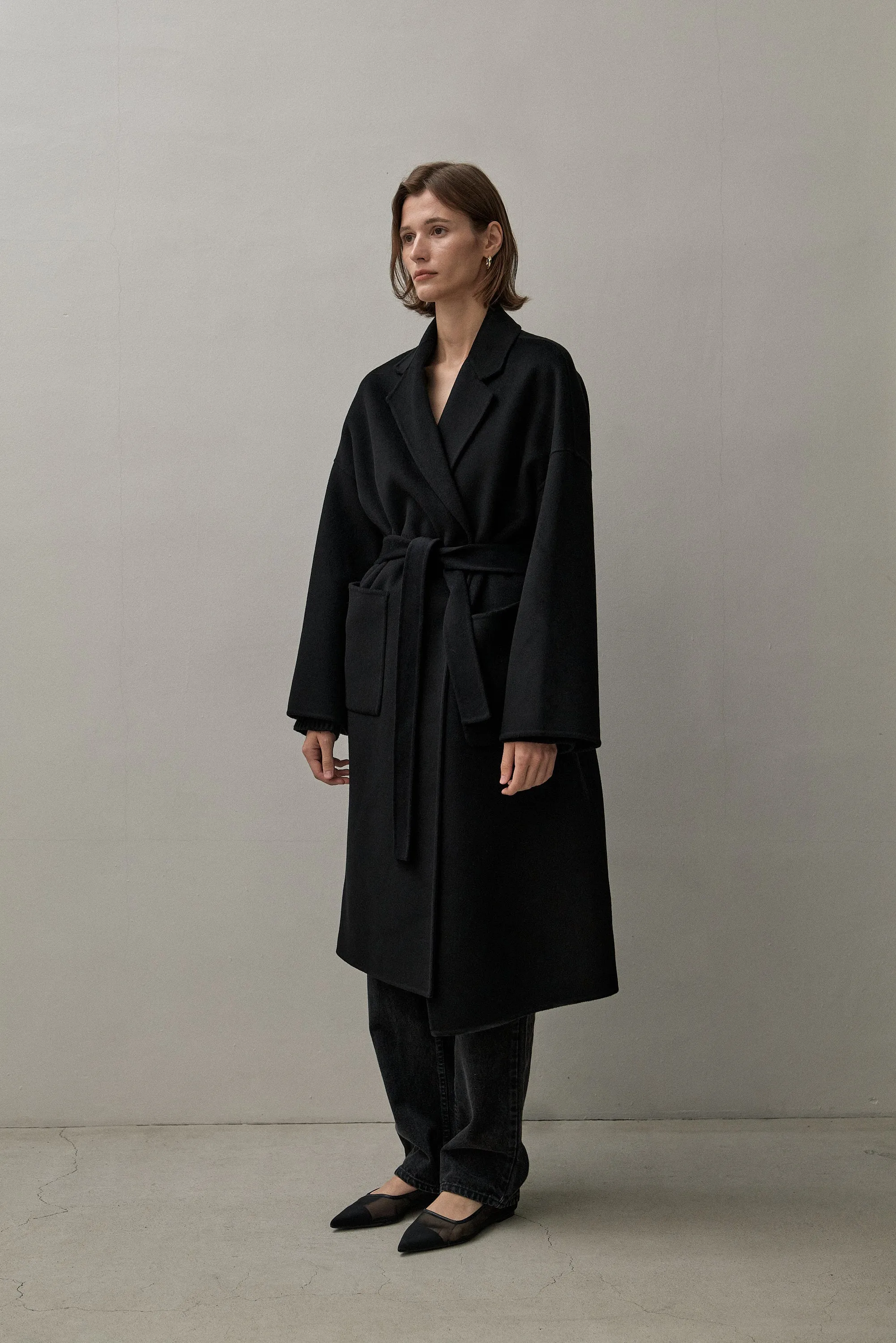 THE BOYFRIEND COAT - BLACK