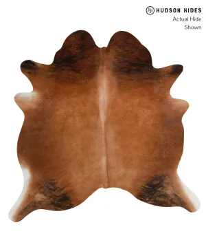 Warm Caramel Large Brazilian Cowhide Rug 6'1"H x 5'9"W #83771 by Hudson Hides