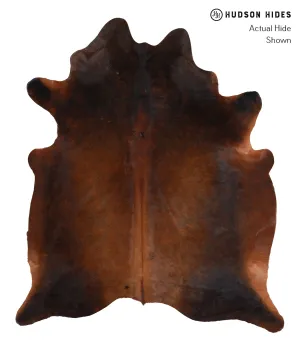 Warm Caramel X-Large Brazilian Cowhide Rug 7'2"H x 6'1"W #A4260 by Hudson Hides