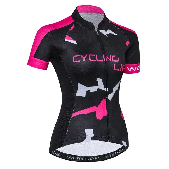 Weimostar 2018 Cycling Jersey Women Breathable Cycling Clothing Quick Dry Bicycle Clothes Pro Team Racing mtb Bike Jersey Shirt