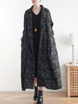 women's spring and autumn open style cardigan coat dress with side pockets